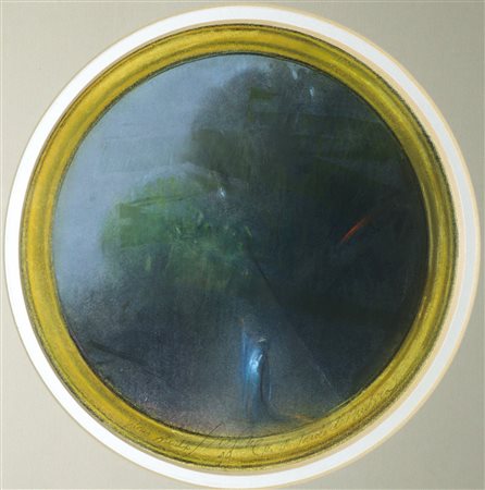 Piero Guccione (Scicli 1935-Modica  2018)  - Primo studio per il tondo del Teatro Garibaldi, 1999