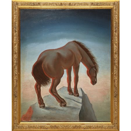 Guido Pignato - Cavallo sull'orlo del burrone, Palermo, 1930
