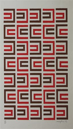 Mengolini Aldo Senza titolo, 1969 serigrafia su carta, cm. 70x50, es. 35/80...