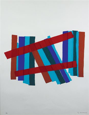 Montanarini Luigi Senza titolo serigrafia su carta, cm. 70x50, es. 19/50...