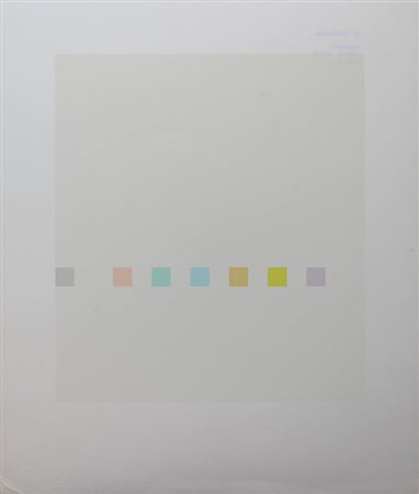 Calderara Antonio Quadrato, 1972 serigrafia su carta, cm. 39x33, es. 2/90...