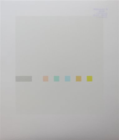 Calderara Antonio Quadrato, 1972 serigrafia su carta, cm. 39x33, es. 52/90...