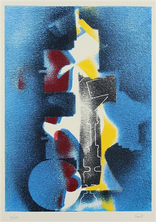 Conti Paolo Senza titolo serigrafia su carta, cm 70x50, es. 10/60 firmata in...