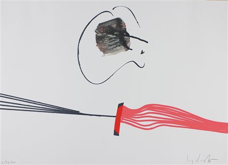 Dangelo Sergio serigrafia su carta, cm 49,5x68,5, es. 84/100 firmata in basso...