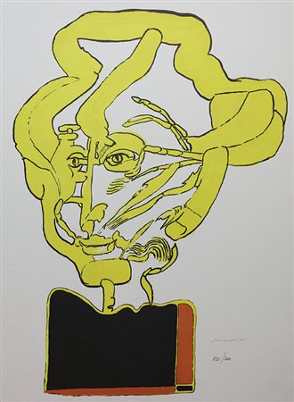 Brindisi Remo Volto litografia su carta, cm. 51x38, es. 121/200 firmato in...