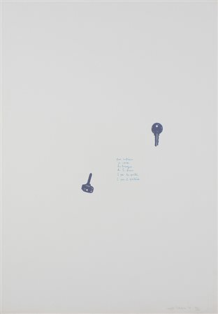 Tatafiore Ernesto Chiavi, 1970 litografia su carta, cm. 70x50, es. 56/100...