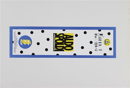 Spoldi Aldo Banca di Oklahoma fotolitografia su carta, cm 41,5x12,5 firmata...