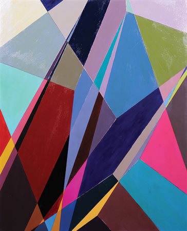 Mazzei Italo Geometria Universale, 2010 olio e rame su tela, cm. 100x80...