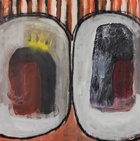 Pariani Marco Centosettantadue, 2013 tecnica mista su tela, cm. 70x70...