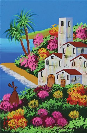 Da Norcia Paolo Senza titolo coppia di oli su cartone telato cm. 30x20 e...