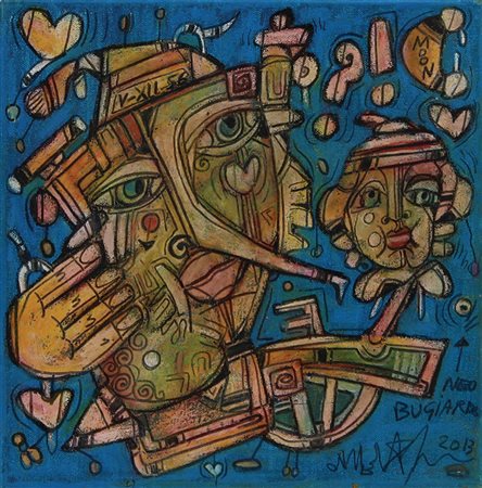 Delego Martino Il sogno assurdo del Pinocchio..., 2013 tecnica mista su tela,...