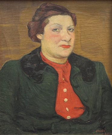 Orazi Horace Ritratto, 1938 olio su tela, cm. 60x50 firmato e datato in basso...