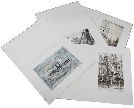 Autori vari San Giorgio cartella di12 opere (3 acqueforti - acquetinte, 1...