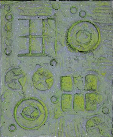 Bordoni Enrico Senza titolo, 1965 tecnica mista applicata su tela, cm. 30x25...