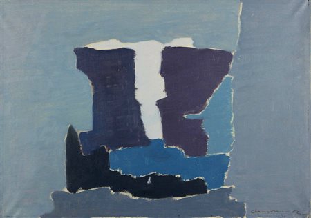 Ciangottini Giovanni Senza titolo, 1962 olio su tela, cm. 50x70 firmato e...