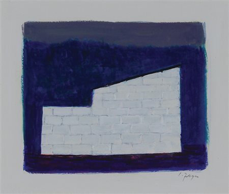 Fayer Carlo Muro, (1983) tempera su carta, cm 18x21 firmata in basso a...