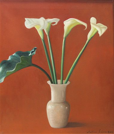 Sciacca Antonio Calle, 2004 olio su tela, cm. 60x50 firmato e datato in basso...