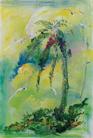 Treccani Ernesto Palma olio su tela, cm 60x40 firmato al retro