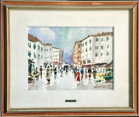 Antonio Zambrini (1897-1959)                         Senza titolo                                                       Disegno Acquarello                                                                                             firma a dx