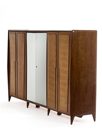 Ico Parisi Armadio a sei ante di cui quelle centrali a specchio. Cantù, 1950ca.