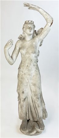 Angelo Montegani "Figura femminile" 
scultura in gesso (cm 90x28) (gravi difetti