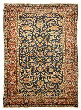 Tappeto Tabriz, Persia, secolo XX. Decoro all over floreale policromo su fondo