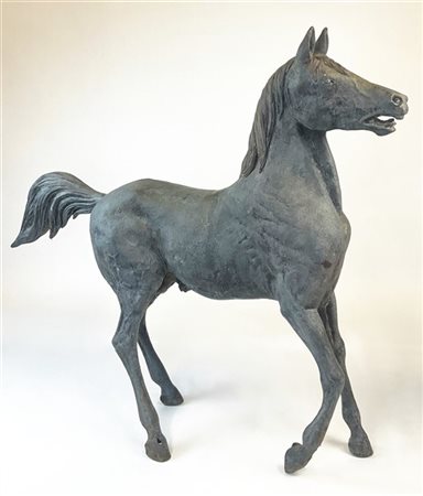 Ignoto, secolo XX
Cavallo
Scultura in bronzo (cm 140x118x28) (difetti e restaur