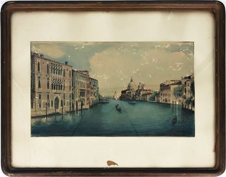 Firma indecifrata "Canal Grande" 1886
tecnica mista su carta (cm 23x38)
 firmat