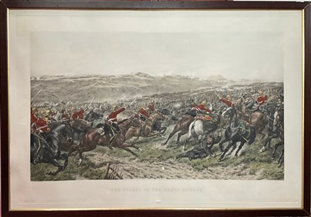 Lotto composto da quattro incisioni raffiguranti "scene di battaglia" di misure