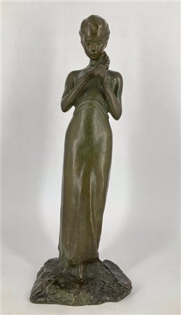 Da Paolo Troubetzkoy

"Treccina" 
scultura in bronzo (h cm 47) 
firmata alla ba