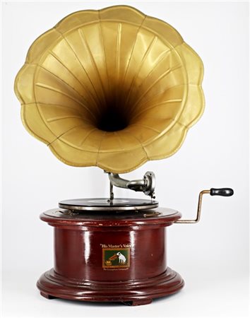 The Gramophone Company Ltd
His Master's voice
grammofono a molla di forma circo