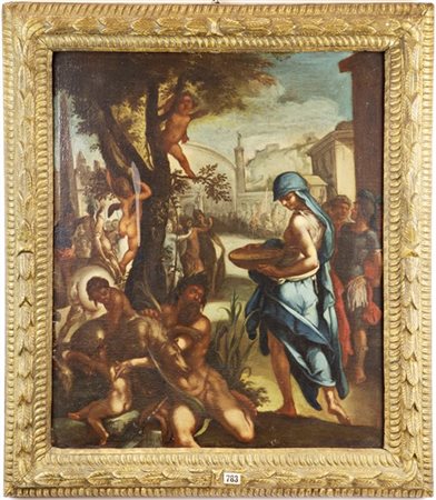 Scuola romana del secolo XVII

"Allegoria della fondazione di Roma"
olio su tel