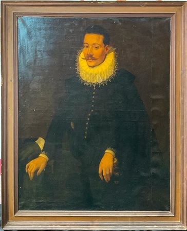 Scuola del secolo XVII

"Ritratto virile con gorgera"
olio su tela (cm 118x93)