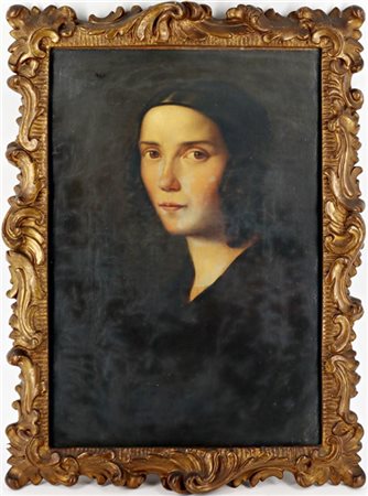 Ignoto del secolo XIX

"Ritratto femminile" 
olio su tela (cm 47x33)
in cornice
