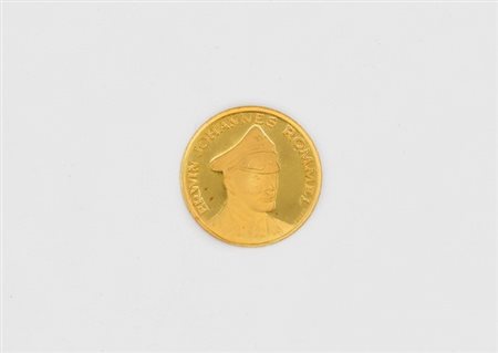 Medaglia in oro con il ritratto di Rommel Erwing Johannes, Enciclopedia numismatica internazionale