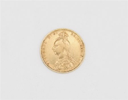 Sterlina Regina Vittoria, in oro