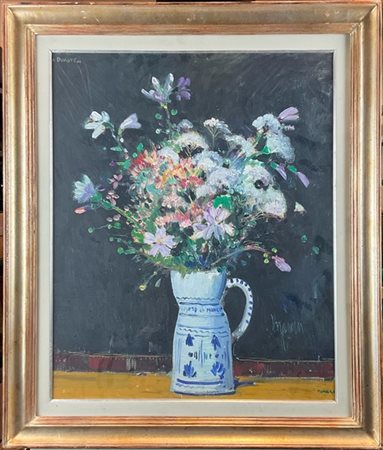 Gianfranco Manara "Vaso di fiori" 
olio su tela
cm 60x50
firmato in basso a dest