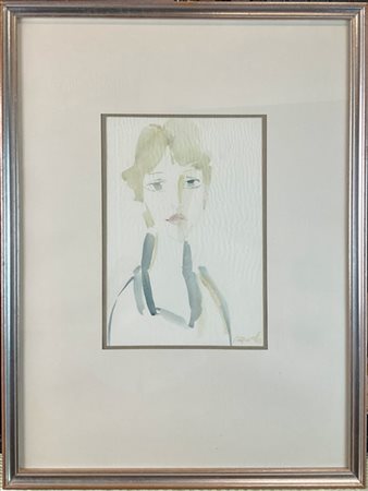 Antonio Ciarrocchi "Ritrattino grazioso di Rinalda" 1982
acquerello su carta
cm