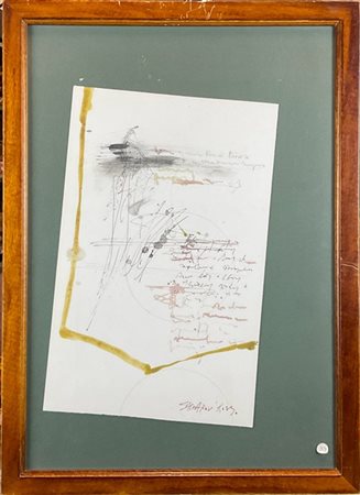 Igor Sacharov Ross "Senza titolo" 
tecnica mista su cartoncino
cm 36x24
firmato