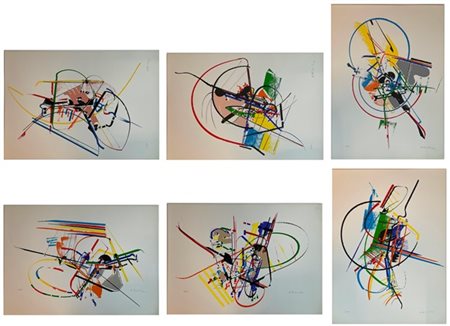 Edoardo Franceschini sei serigrafie a colori
cm 70x50
firmate e numerate in bass