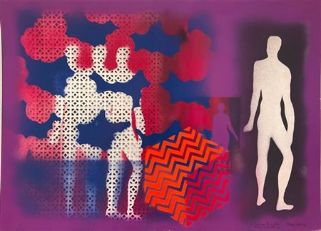 Renato Balsamo "Senza titolo" 
tecnica mista su cartoncino
cm 51x71
firmata e de