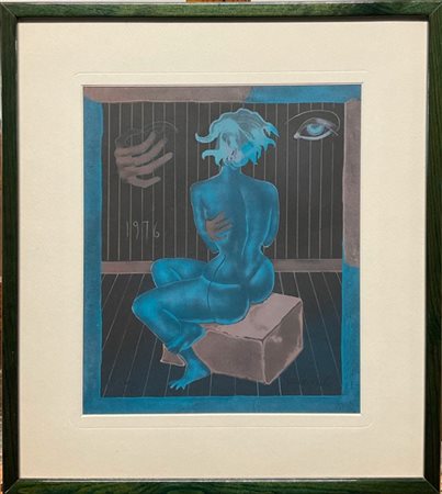 Carlo Guarienti "Senza titolo" 
litografia a colori
cm 30x25
firmata e numerata