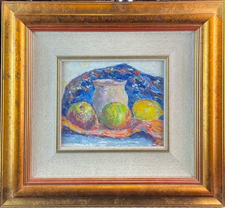 Janusz Litynski "Senza titolo" 1989
olio su cartone telato
cm 14,5x17
firmato e