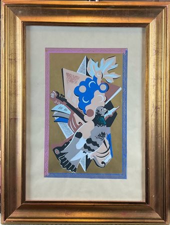 GINO SEVERINI "Nature morte au pigeon" 1930
pochoir
cm 45x31
firmato in lastra i