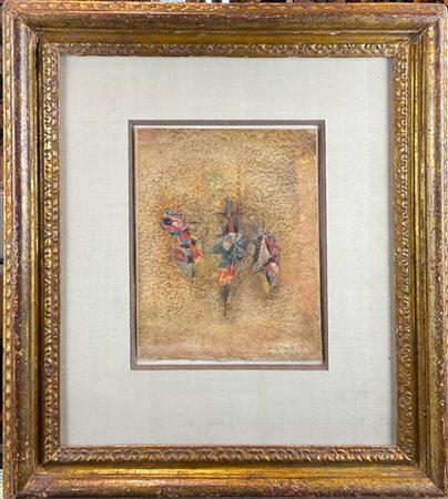 Johnny Friedlaender "Senza titolo" 1958
tecnica mista su cartoncino
cm 24,4x18,2