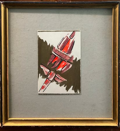 Mario Rossello "Senza titolo" 
tecnica mista su carta
cm 18x12,5
firmata in bass