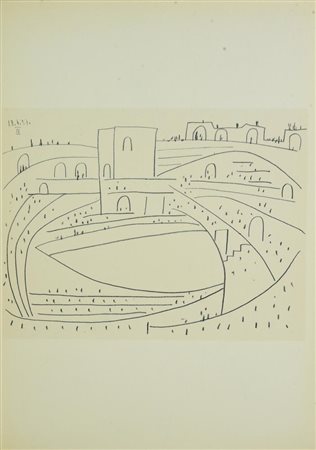 Da Pablo Picasso SENZA TITOLO stampa tipografica, cm 37x26,5