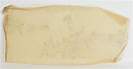 Edoardo Rubino SENZA TITOLO schizzo su carta, cm 16x30 L'opera presenta...