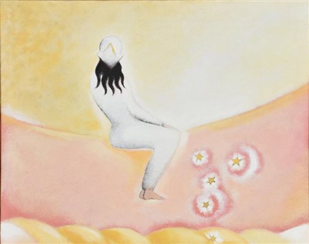 Enzo Branca REGINA DI SOGNI, 1987 olio su tela, cm 25x30,5 sul retro: firma,...