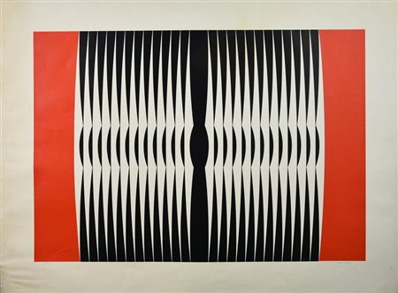 Duric Miodrag SENZA TITOLO litografia, cm 50x70, su cartoncino, cm 87x64,5;...